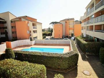 Gîte pour 4 personnes, avec piscine et balcon, animaux acceptés dans Tamaris