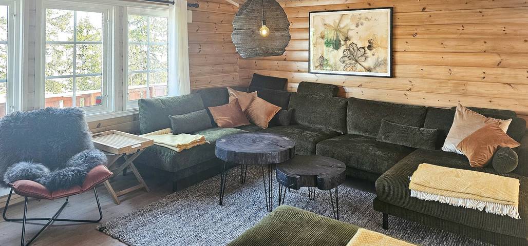 Hütte mit fantastischer Aussicht, Sauna und See in Sigdal