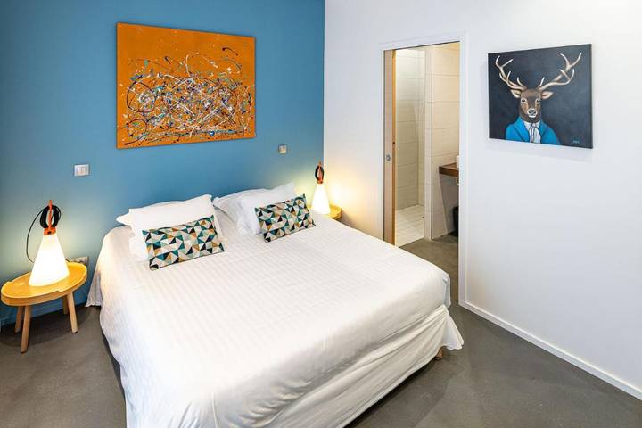 Hôtel pour 4 personnes, avec piscine et terrasse, animaux acceptés à Le Barp - 4