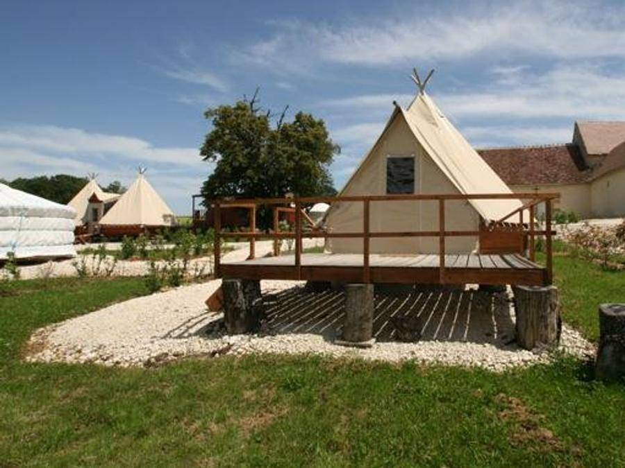 La Buissonnière Lodges - Accommodation 2 persons - Tipi duo in Chisseaux, Tours region
