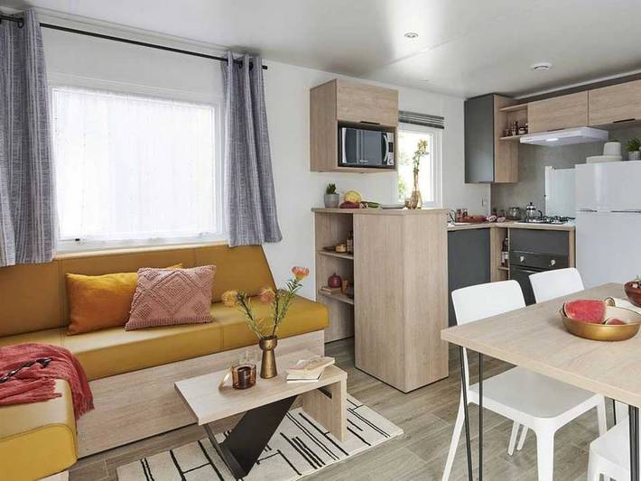 Wohnwagen für 4 Personen, mit Pool und Kinderpool in Grayan-et-l'Hôpital - 3