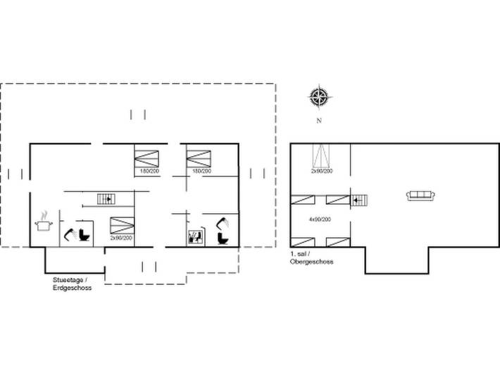 Ferienhaus für 12 Personen, mit Terrasse und Sauna in Lakolk