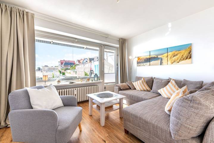 Ganze Wohnung, Ferienwohnung mit Terrasse 2- Zimmer in 1. Meerblick-Strandlage in Nordfriesische Inseln (Schleswig-Holstein) (Schleswig-Holstein), Wyk auf Föhr