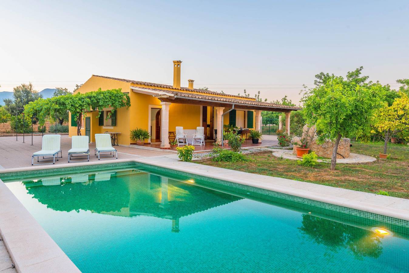 Can Moscari - Ferienhaus mit privaten Pool in Inca. Wifi gratis in Inca, Mallorca Inselmitte