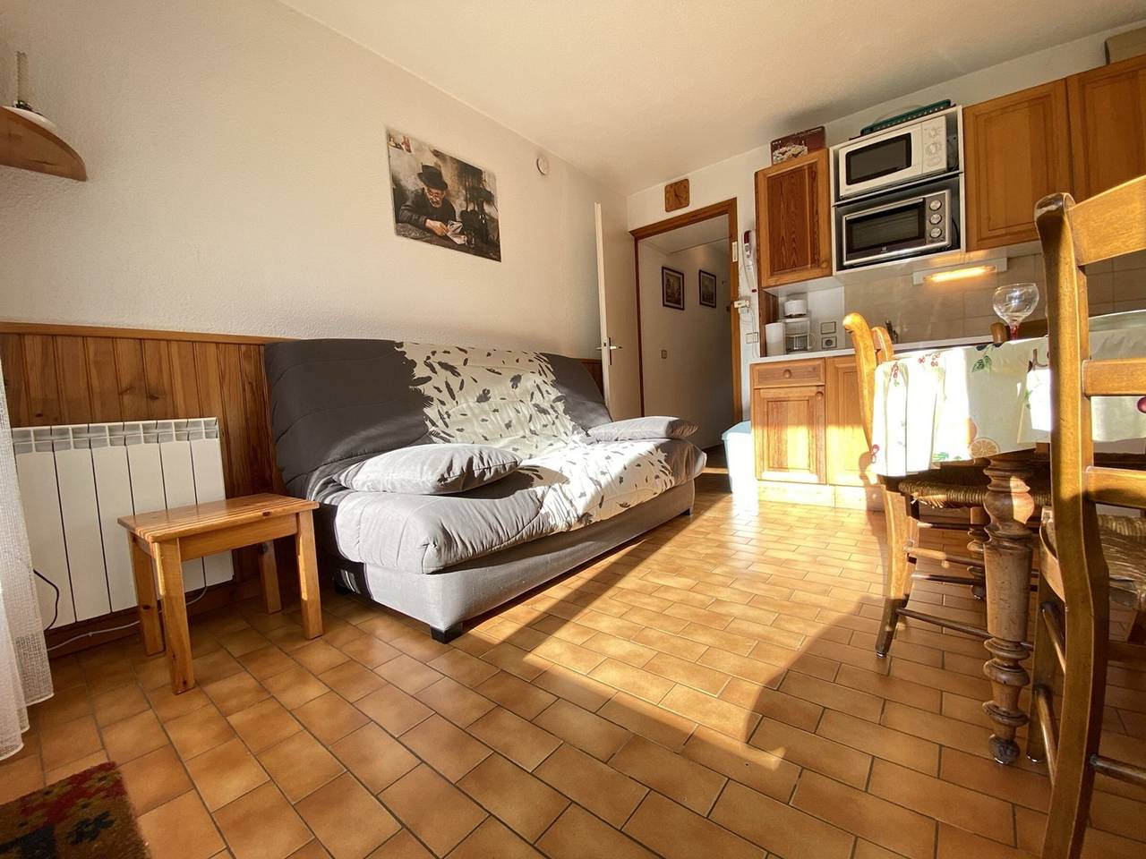 Appartement entier, Studio Cabine près des pistes avec parking privé à Praz-Sur-Arly in Praz-sur-Arly, Pays du Mont-Blanc