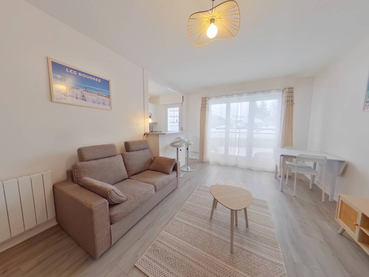 Ganze Wohnung, Charmantes, ruhiges Studio nahe Zentrum Les Rousses für 3 Personen in Les Rousses, Regionaler Naturpark Hochjura