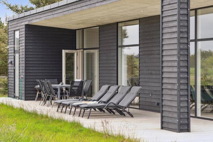 Modernes Ferienhaus am Ringkøbing Fjord mit Sauna, Whirlpool und Aktivitäten für die ganze Familie in Skodbjerge, Haurvig