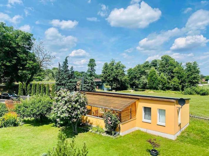 Ferienwohnung für 4 Personen, mit Terrasse und Garten sowie Ausblick