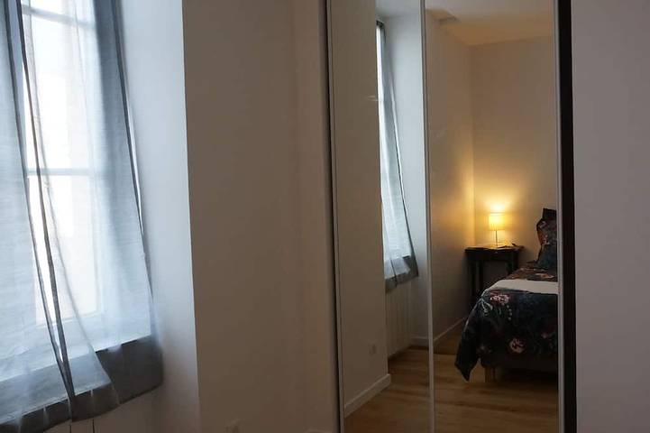 Appartement entier, Appt. rez-de-chaussée avec véranda au bord du havre de Portbail in Port-Bail-sur-Mer, Côte de la Déroute