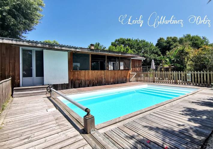 Appartement de vacances pour 2 personnes, avec jardin et piscine ainsi que terrasse et vue, animaux acceptés - 1
