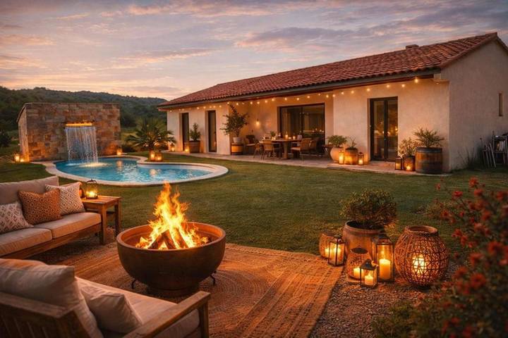 Location de vacances pour 8 personnes, avec Terrasse ainsi que Piscine et Vue à Artigues (Var)