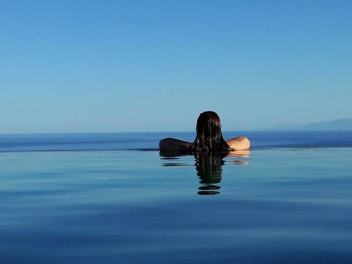 Appartement de vacances pour 3 personnes, avec jardin et sauna ainsi que jacuzzi et piscine