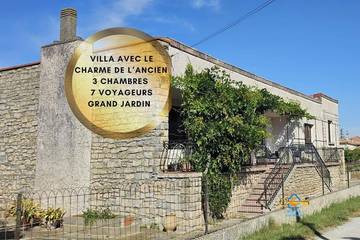 Gîte pour 7 personnes, avec jardin, animaux acceptés dans Bram