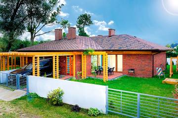 Ferienhaus für 4 Personen, mit Garten in Sarbinowo