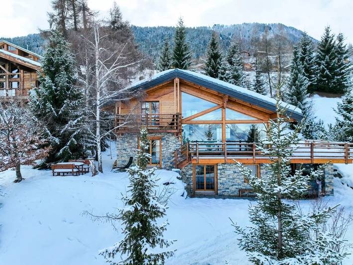 Chalet für 8 Personen, mit Garten und Sauna in Nendaz