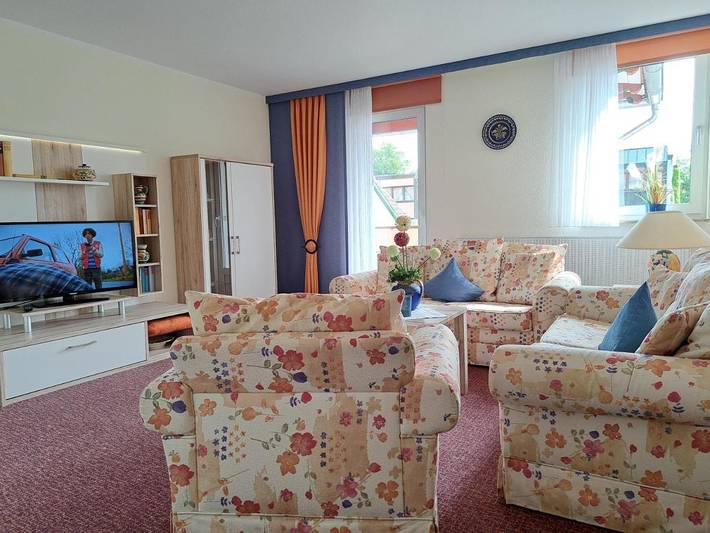 Appartement de vacances pour 3 personnes, avec jardin et vue