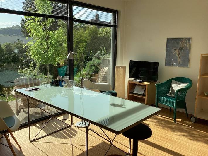 Ferienwohnung für 2 Personen, mit Terrasse und Garten sowie Ausblick in Pfullingen