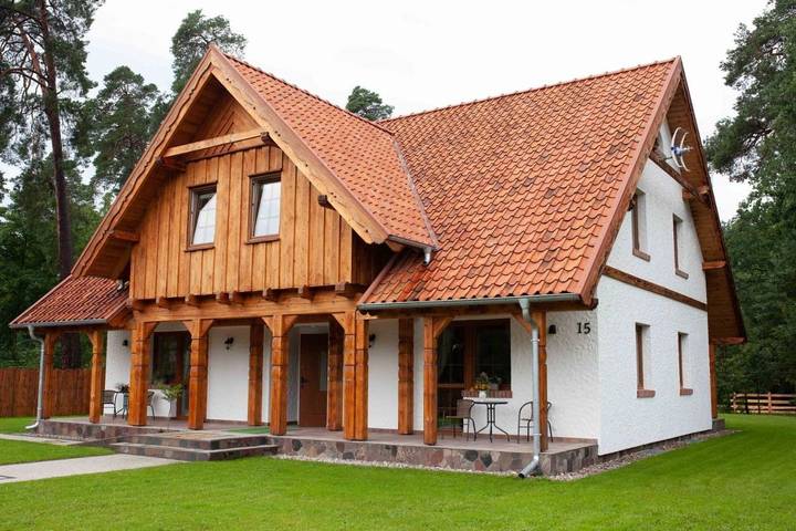 Apartament wakacyjny dla 4 osób, z Taras i Ogród oraz Widok w Ruciane Nida