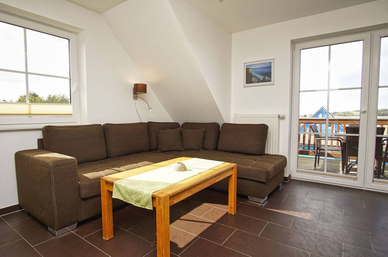 Ganze Wohnung, Balkon mit Meerblick, Schwimmbad und Sauna gratis - Haus De niege Wech Fewo 03 in Thiessow, Mönchgut