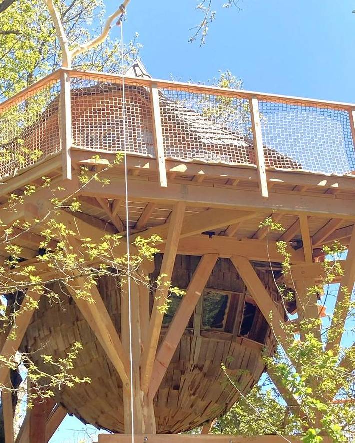 Cabane dans les arbres pour 2 personnes, avec jacuzzi et jardin en Indre-et-Loire - 4