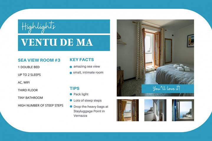 Gîte pour 2 personnes, avec balcon/terrasse, animaux acceptés à Vernazza - 2