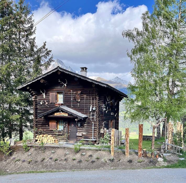 Chalet für 4 Personen, mit Garten im Engadin