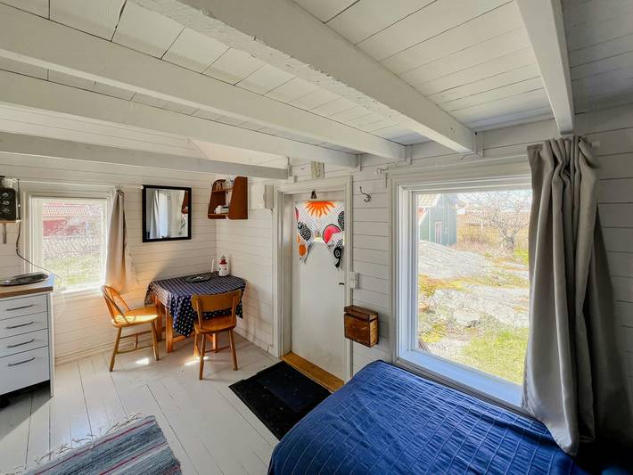 Historisches Häuschen am Leuchtturm von Landsort in Nynäshamn