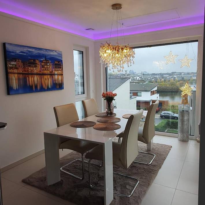 Ferienwohnung für 4 Personen, mit Balkon und Terrasse sowie Seeblick und Ausblick in Dortmund