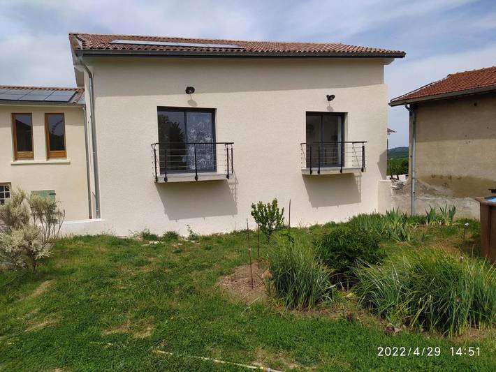 Chambre d’hôte pour 2 personnes, avec Balcon et Terrasse ainsi que Jardin et Vue