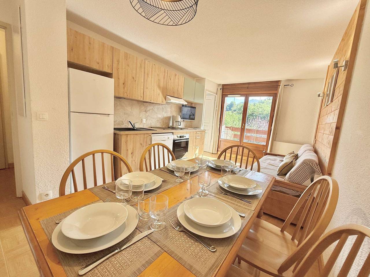 Apartamento entero, Apartamento de 3 habitaciones en Flumet para 6 personas con balcón in Flumet, Albertville region