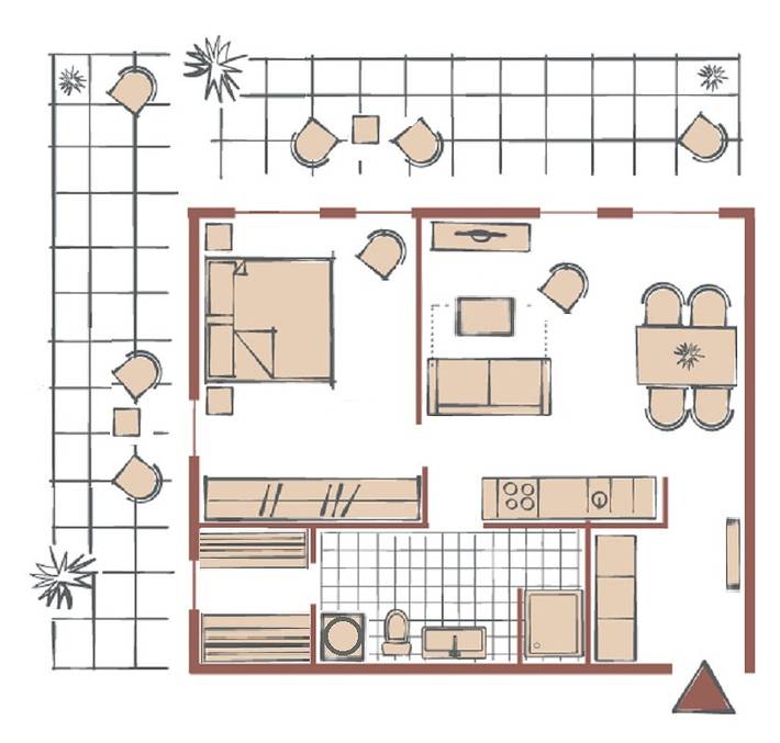 Ferienwohnung für 3 Personen, mit Meerblick und Balkon sowie Sauna in Großenbrode - 2
