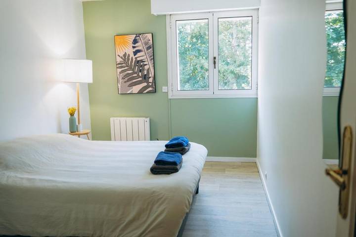 Appartement de vacances pour 4 personnes, avec jardin