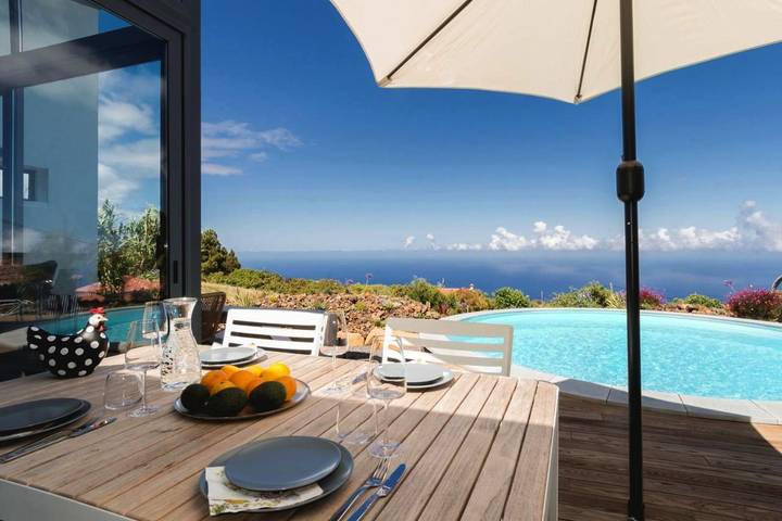 Casa rural para 4 personas, con piscina además de vistas y jardín en Puntagorda - 4