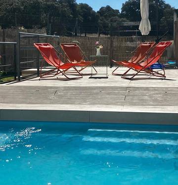 Casa rural para 7 personas, con jardín además de piscina y vistas en San Nicolás del Puerto