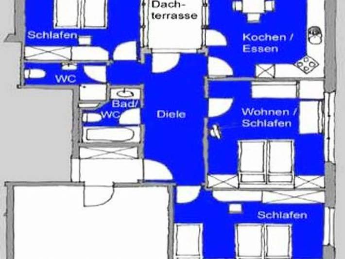 Geheel appartement, 3 Pièces 7 Personnes in Samnaun-Dorf, Samnaun