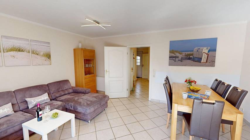 Ferienwohnung für 6 Personen, mit Garten