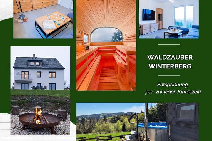 Vakantiehuis voor 8 personen, with tuin and sauna as well as balkon and whirlpool, met huisdier in Winterberg