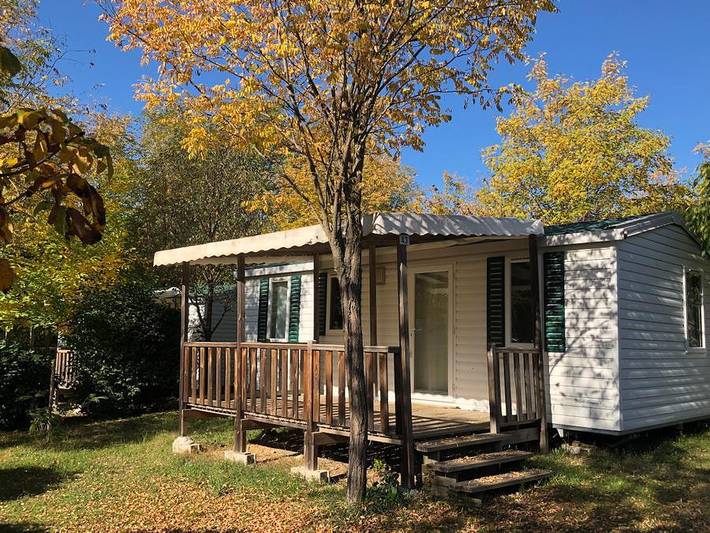 Camping Au Tylo Soleil - Mobilheim 6 personen - 37 Privilege Mobilheim Super Titania 3 29m² in Dauphin, Regionaler Naturpark Luberon