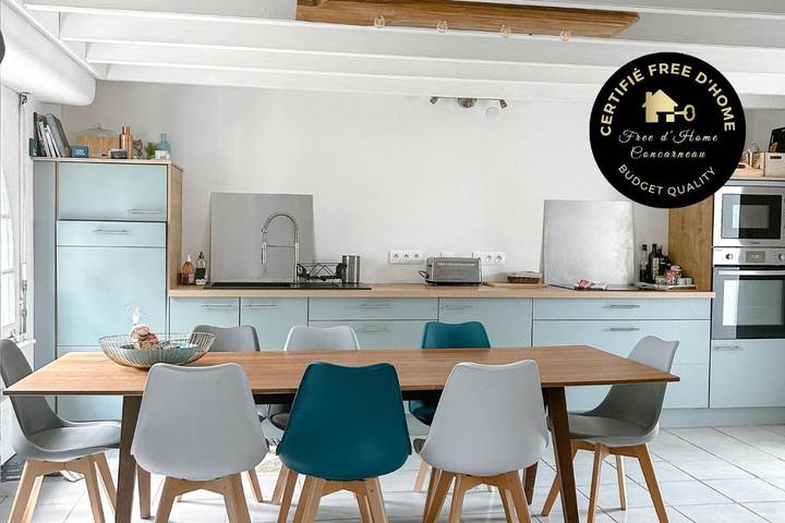 Location de vacances pour 7 personnes, avec jardin dans Plage Kermor