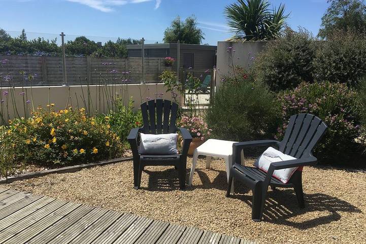 Maison de vacances pour 4 personnes, avec Terrasse ainsi que Jardin et Piscine