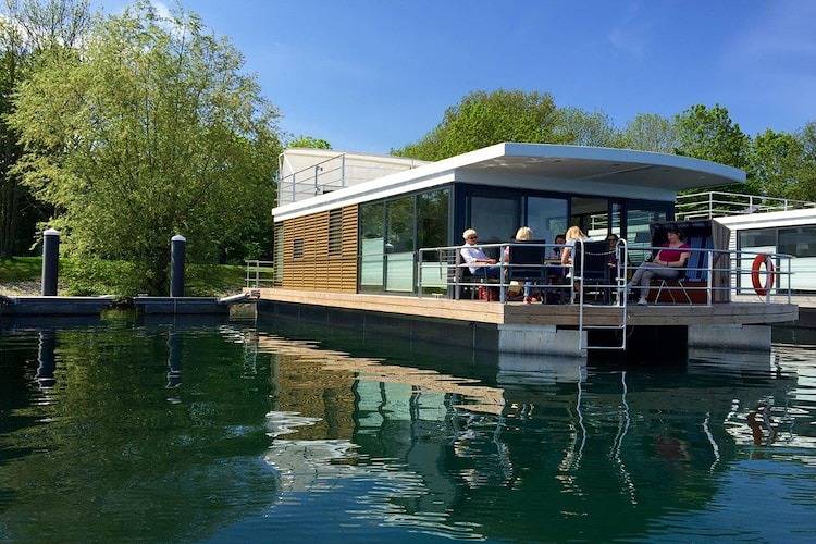 Hausboot am Xantener Nordsee in Xanten, Niederrhein