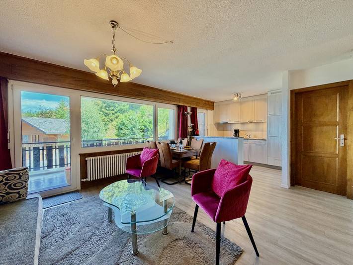 Vakantieappartement voor 5 personen, met balkon in Veysonnaz
