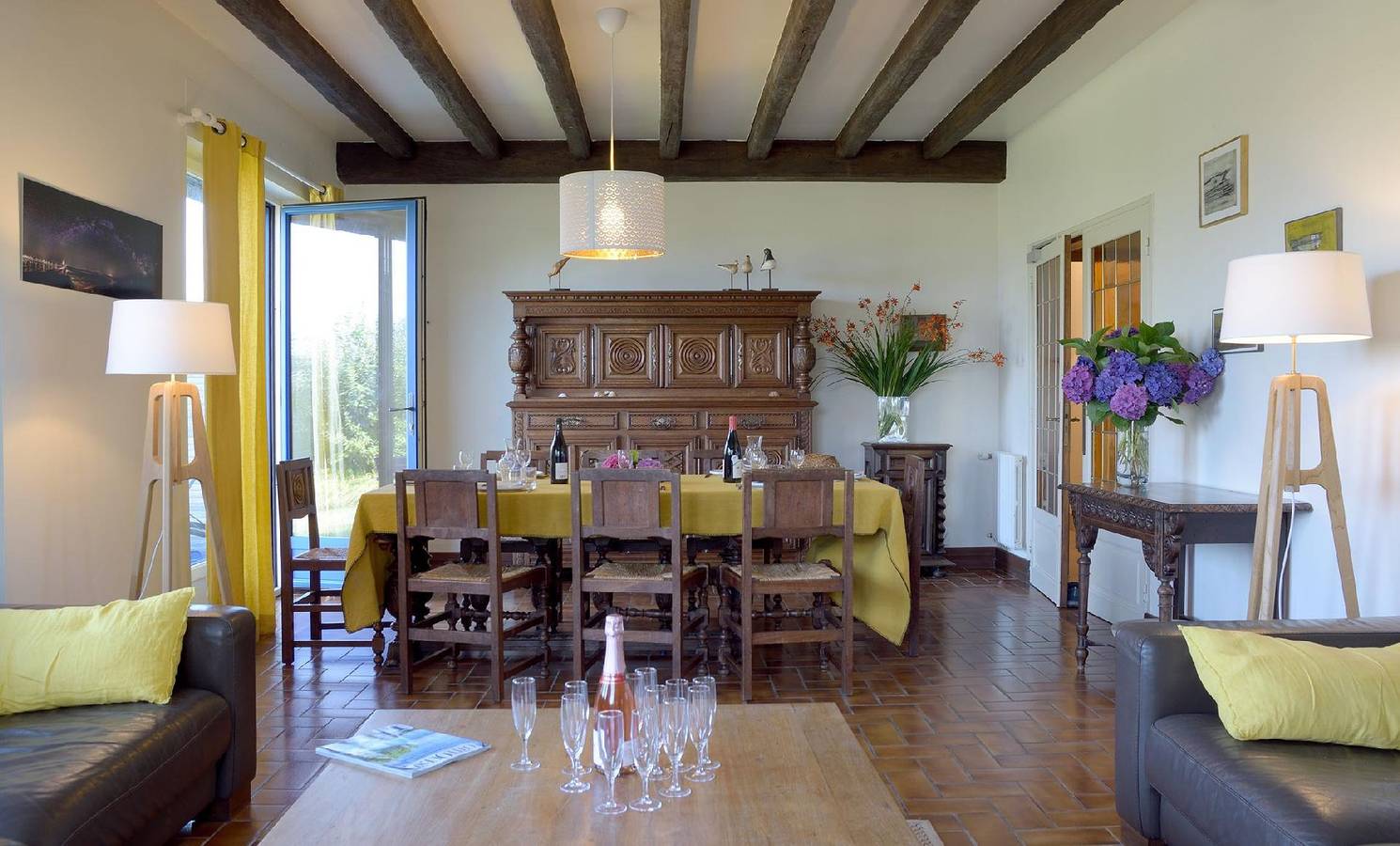 Ferienhaus "Men Meur" mit Blick auf das Wasser in Guilvinec, Quimper und Umgebung