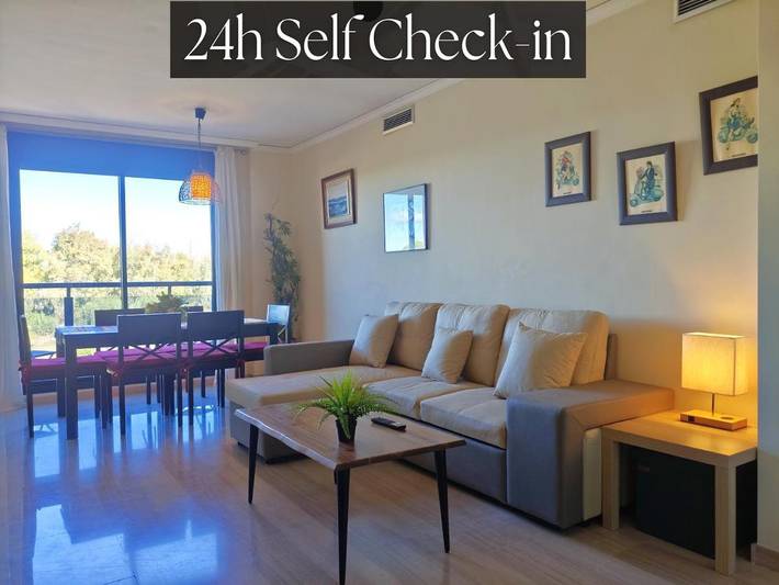 Apartamento para 7 personas, con balcón y vistas en Mislata