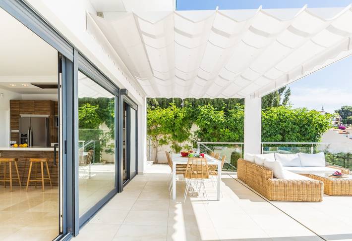 Villa "La Perla" mit Meerblick, privatem Pool & WLAN in Monte de los Almendros, Salobreña