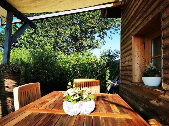 Chalet für 5 Personen, mit Garten und Ausblick sowie Pool, mit Haustier im Burgenland