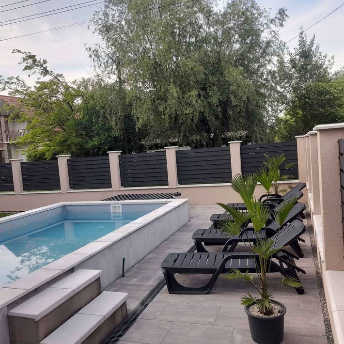 Ferienhaus für 8 Personen, mit Garten und Balkon am Balaton