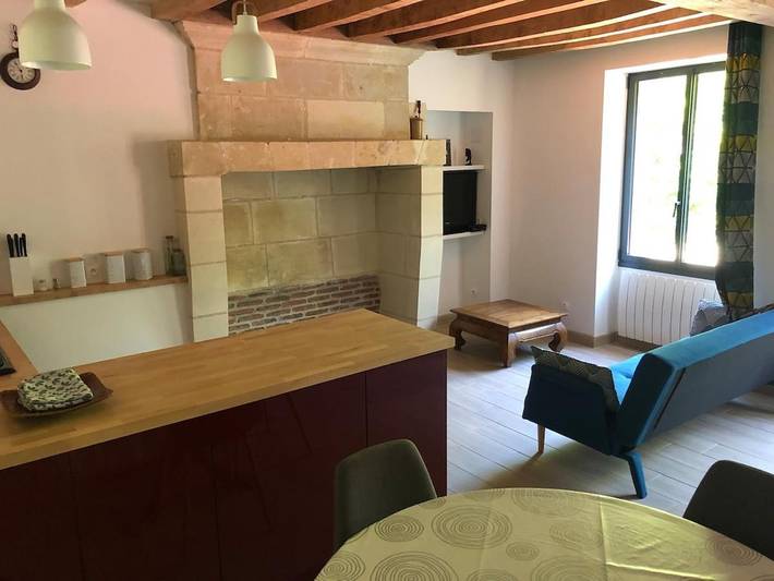 Location de vacances pour 2 personnes, avec jardin, animaux acceptés à Chemellier