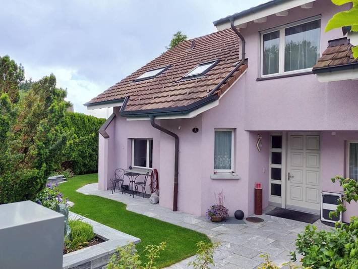 Appartement de vacances pour 2 personnes, avec Terrasse ainsi que Jardin et Vue