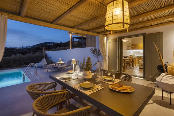 Villa pour 6 personnes, avec vue sur l’océan et balcon dans Antiparos - 3